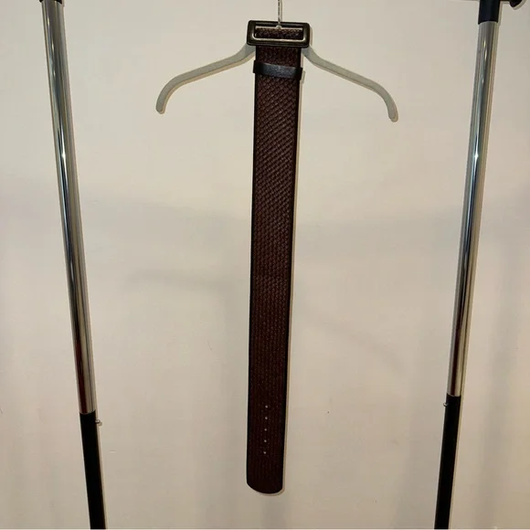 BANANA REPUBLIC LEATHER WOVEN WIDE BELT SIZE XS - Picture 9 of 11